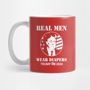 Real-Men-Wear-Diapers-Trump-2024 Mug